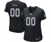 Women's Nike Oakland Raiders #0 Jim Otto Black Team Color NFL Jersey