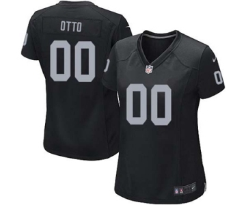 Women's Nike Oakland Raiders #0 Jim Otto Black Team Color NFL Jersey