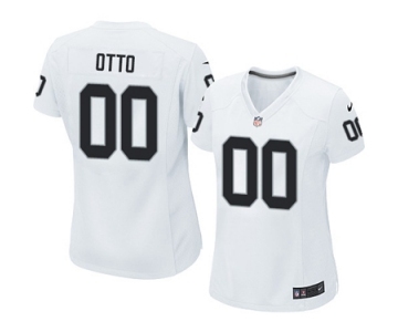 Women's Nike Oakland Raiders #0 Jim Otto White NFL Jersey