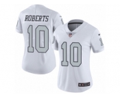 Women's Nike Oakland Raiders #10 Seth Roberts Limited White Rush NFL Jersey