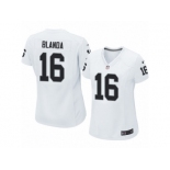 Women's Nike Oakland Raiders #16 George Blanda Limited White NFL Jersey