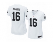 Women's Nike Oakland Raiders #16 George Blanda Limited White NFL Jersey