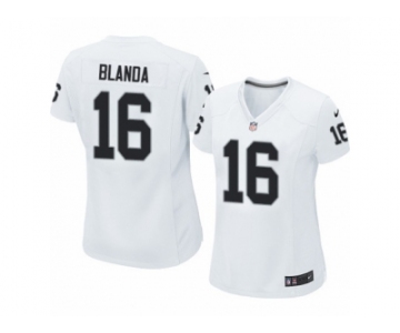 Women's Nike Oakland Raiders #16 George Blanda Limited White NFL Jersey