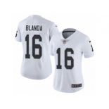 Women's Nike Oakland Raiders #16 George Blanda Vapor Untouchable Limited White NFL Jersey