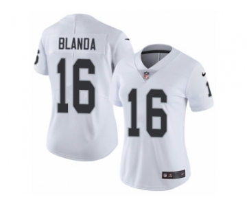 Women's Nike Oakland Raiders #16 George Blanda Vapor Untouchable Limited White NFL Jersey