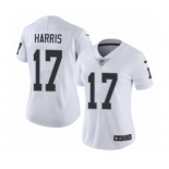 Women's Nike Oakland Raiders #17 Dwayne Harris White Vapor Untouchable Limited Player NFL Jersey