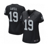 Women's Nike Oakland Raiders #19 Brandon LaFell Game Black Team Color NFL Jersey