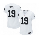 Women's Nike Oakland Raiders #19 Brandon LaFell Game White NFL Jersey