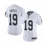 Women's Nike Oakland Raiders #19 Brandon LaFell White Vapor Untouchable Limited Player NFL Jersey