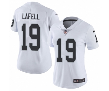 Women's Nike Oakland Raiders #19 Brandon LaFell White Vapor Untouchable Limited Player NFL Jersey