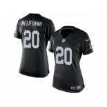 Women's Nike Oakland Raiders #20 Obi Melifonwu Limited Black Team Color NFL Jersey