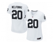 Women's Nike Oakland Raiders #20 Obi Melifonwu Limited White NFL Jersey