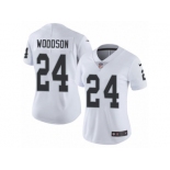 Women's Nike Oakland Raiders #24 Charles Woodson Vapor Untouchable Limited White NFL Jersey