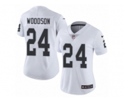 Women's Nike Oakland Raiders #24 Charles Woodson Vapor Untouchable Limited White NFL Jersey