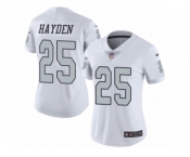 Women's Nike Oakland Raiders #25 D.J. Hayden Limited White Rush NFL Jersey