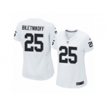 Women's Nike Oakland Raiders #25 Fred Biletnikoff Limited White NFL Jersey