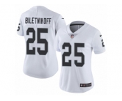 Women's Nike Oakland Raiders #25 Fred Biletnikoff Vapor Untouchable Limited White NFL Jersey