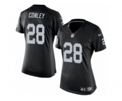 Women's Nike Oakland Raiders #28 Gareon Conley Limited Black Team Color NFL Jersey