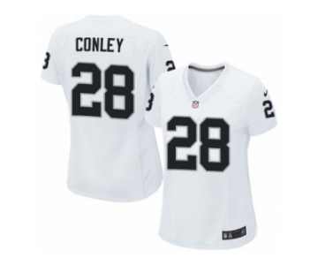 Women's Nike Oakland Raiders #28 Gareon Conley Limited White NFL Jersey