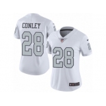 Women's Nike Oakland Raiders #28 Gareon Conley Limited White Rush NFL Jersey