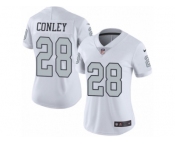 Women's Nike Oakland Raiders #28 Gareon Conley Limited White Rush NFL Jersey