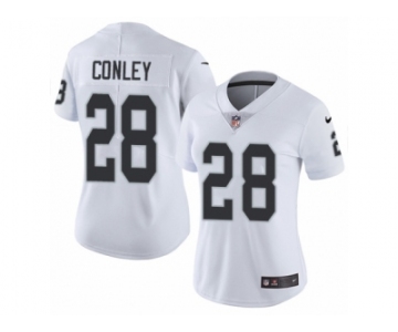 Women's Nike Oakland Raiders #28 Gareon Conley Vapor Untouchable Limited White NFL Jersey