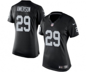 Women's Nike Oakland Raiders #29 David Amerson Black Team Color NFL Jersey