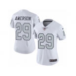 Women's Nike Oakland Raiders #29 David Amerson Limited White Rush NFL Jerse