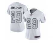 Women's Nike Oakland Raiders #29 David Amerson Limited White Rush NFL Jerse