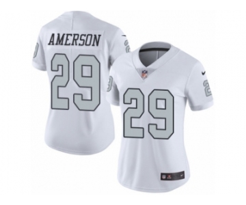 Women's Nike Oakland Raiders #29 David Amerson Limited White Rush NFL Jerse