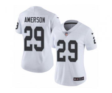 Women's Nike Oakland Raiders #29 David Amerson Vapor Untouchable Limited White NFL Jersey