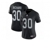 Women's Nike Oakland Raiders #30 Jalen Richard Vapor Untouchable Limited Black Team Color NFL Jersey