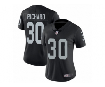 Women's Nike Oakland Raiders #30 Jalen Richard Vapor Untouchable Limited Black Team Color NFL Jersey