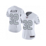 Women's Nike Oakland Raiders #32 Marcus Allen Limited White Rush NFL Jersey