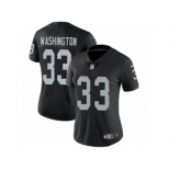 Women's Nike Oakland Raiders #33 DeAndre Washington Vapor Untouchable Limited Black Team Color NFL Jersey