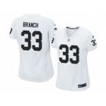 Women's Nike Oakland Raiders #33 Tyvon Branch White NFL Jersey