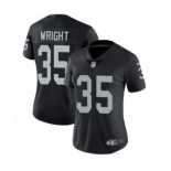 Women's Nike Oakland Raiders #35 Shareece Wright Black Team Color Vapor Untouchable Elite Player NFL Jersey