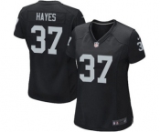 Women's Nike Oakland Raiders #37 Lester Hayes Black Team Color NFL Jersey