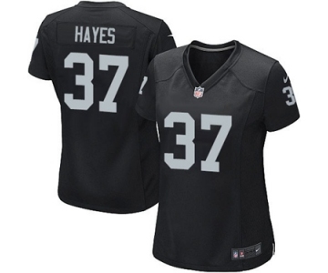 Women's Nike Oakland Raiders #37 Lester Hayes Black Team Color NFL Jersey