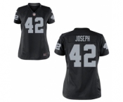 Women's Nike Oakland Raiders #42 Karl Joseph Black Team Color NFL Jersey