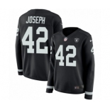 Women's Nike Oakland Raiders #42 Karl Joseph Limited Black Therma Long Sleeve NFL Jersey