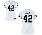 Women's Nike Oakland Raiders #42 Karl Joseph White NFL Jersey