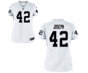 Women's Nike Oakland Raiders #42 Karl Joseph White NFL Jersey