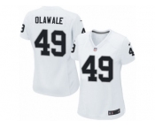 Women's Nike Oakland Raiders #49 Jamize Olawale Limited White NFL Jersey