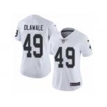 Women's Nike Oakland Raiders #49 Jamize Olawale Vapor Untouchable Limited White NFL Jersey