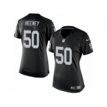 Women's Nike Oakland Raiders #50 Ben Heeney Limited Black Team Color NFL Jersey