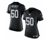 Women's Nike Oakland Raiders #50 Ben Heeney Limited Black Team Color NFL Jersey