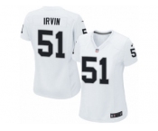 Women's Nike Oakland Raiders #51 Bruce Irvin Game White NFL Jersey