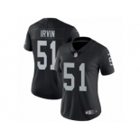 Women's Nike Oakland Raiders #51 Bruce Irvin Vapor Untouchable Limited Black Team Color NFL Jersey