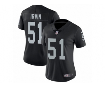 Women's Nike Oakland Raiders #51 Bruce Irvin Vapor Untouchable Limited Black Team Color NFL Jersey